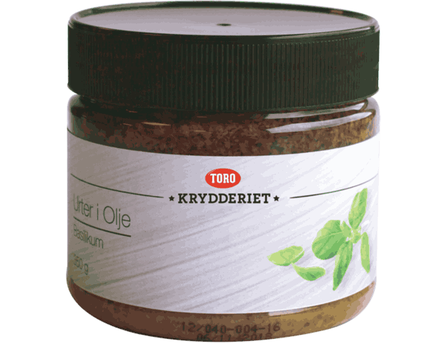 Urter i olje-basilikum 350g