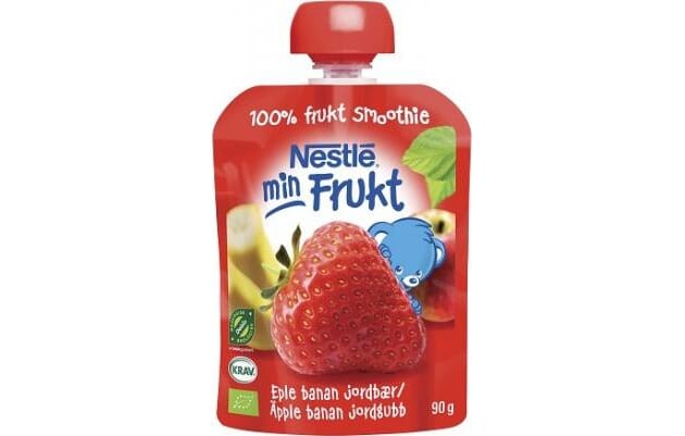 Min frukt jordbær smoothie 90g