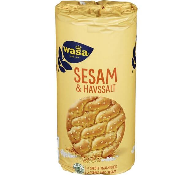 Wasa runda sesam&havsalt 290g