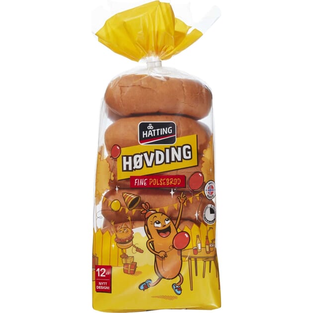 Høvding fine pølsebrød 10stk 500g