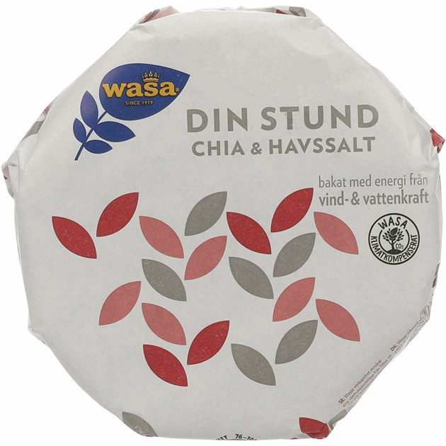 Knekkebrød chia & havsalt 260g