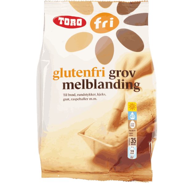 Glutenfri grov melblanding 417g