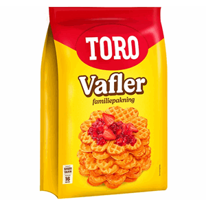 Vafler familiepakning 612g