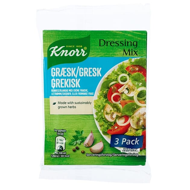 Knorr gresk dressingmix 3pk