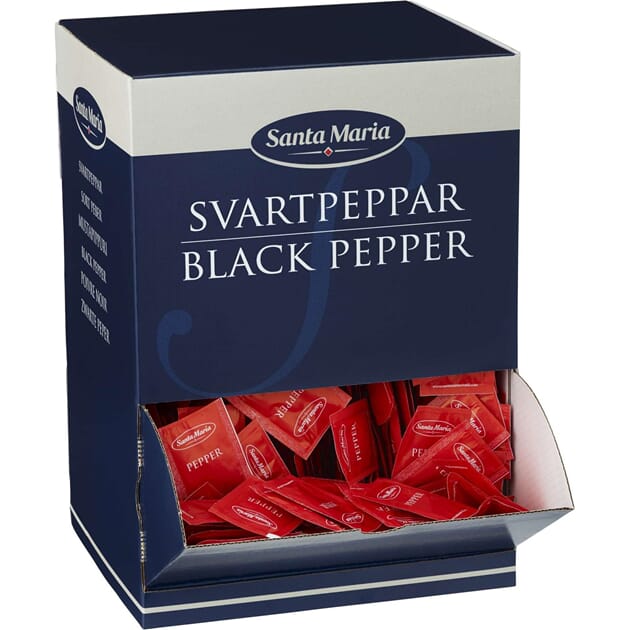 Sort pepper kuvert 0,5g 1500stk