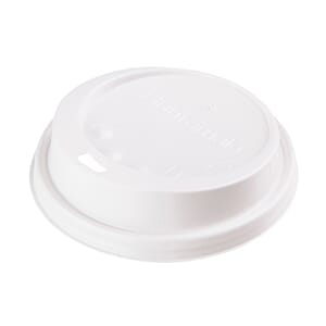 Lokk beger hvit ø80mm 100stk
