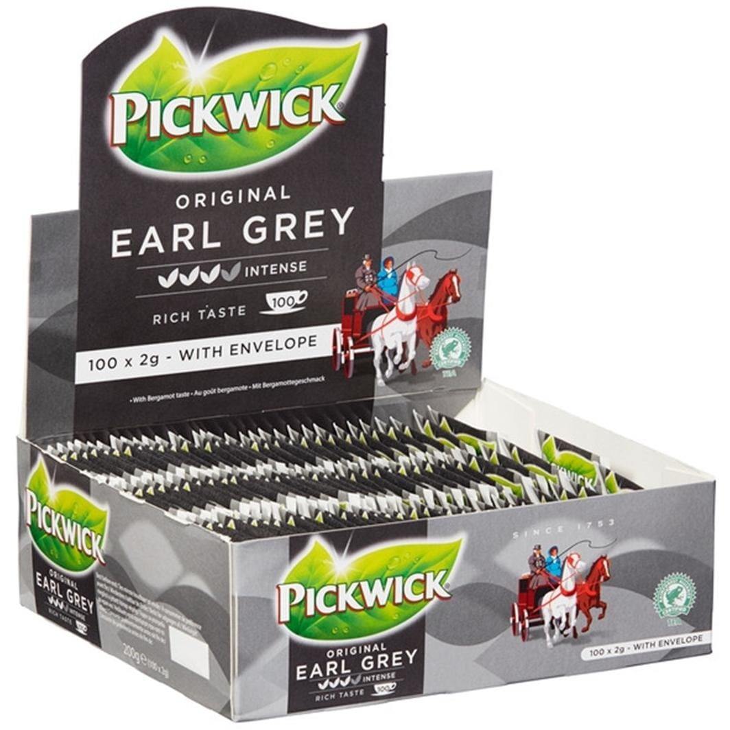 Te Pickwick Earl Grey 100stk - Kjøpmannen På Nett