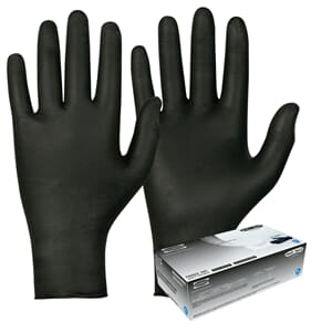 Engangshanske nitril sort l 200stk