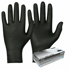 Engangshanske nitril sort m 200stk