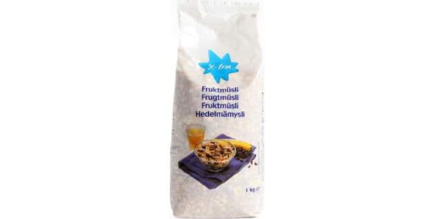 Fruktmusli x-tra 1kg