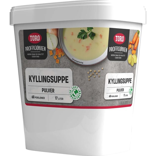 Kyllingsuppe 1,2kg gir 17l