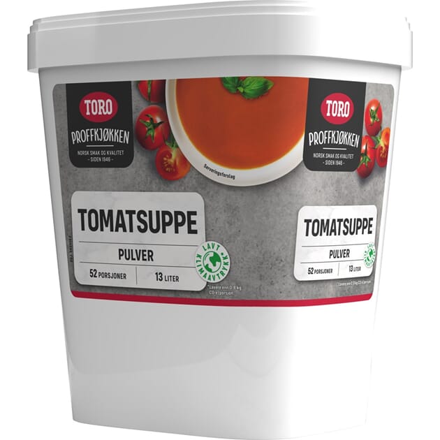 Tomatsuppe 1,2kg gir 13l suppe