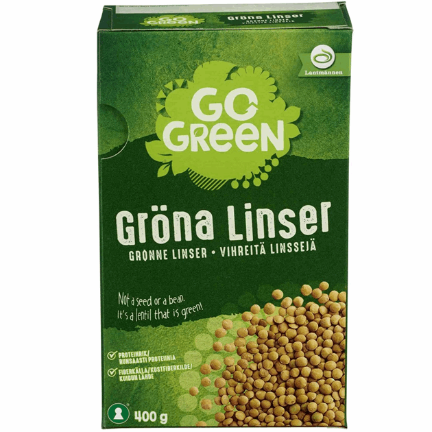 Grønne linser 400g