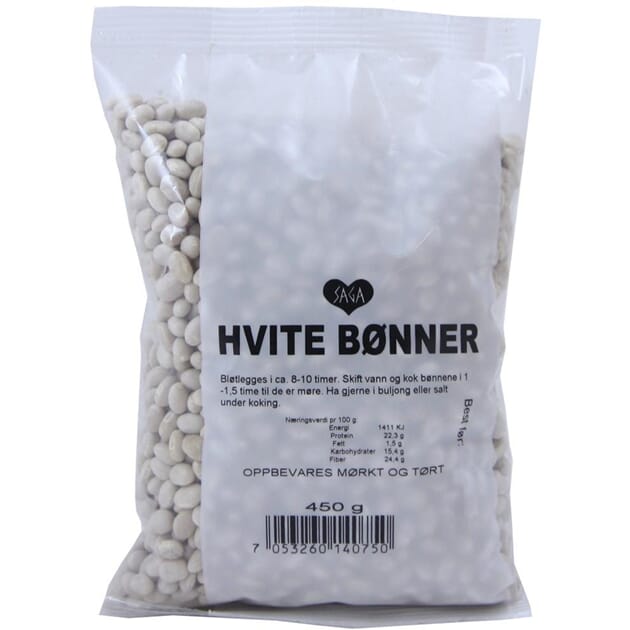 Bønner hvite 450g