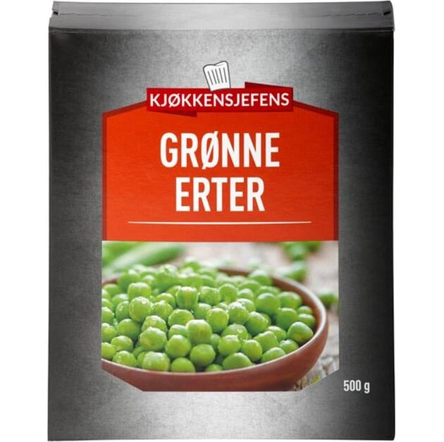 Erter grønne 500g