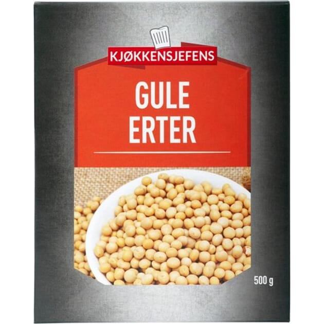 Erter gule 500g