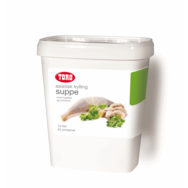 Asiatisk kyllingsuppe m/ koriander & ingefær 900g