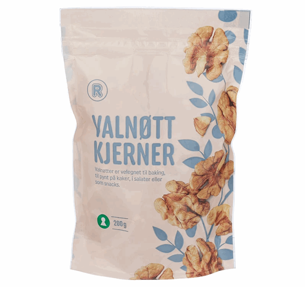 Valnøttkjerner i pose 200g