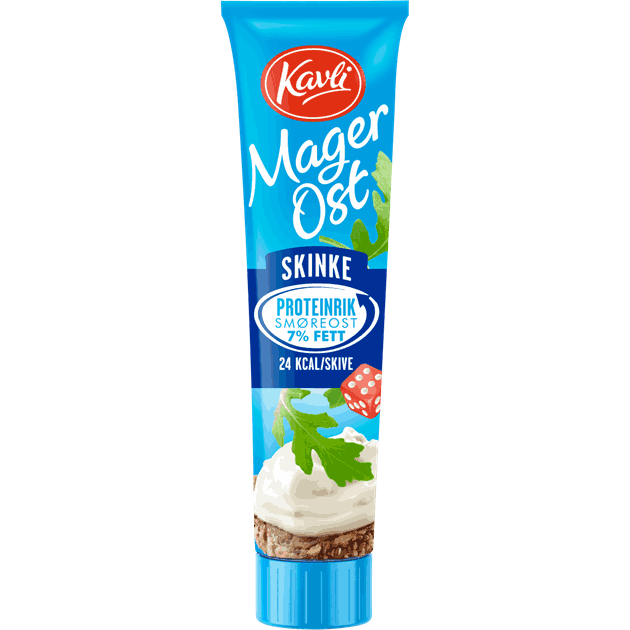 Kavli mager skinkeost tube 175g