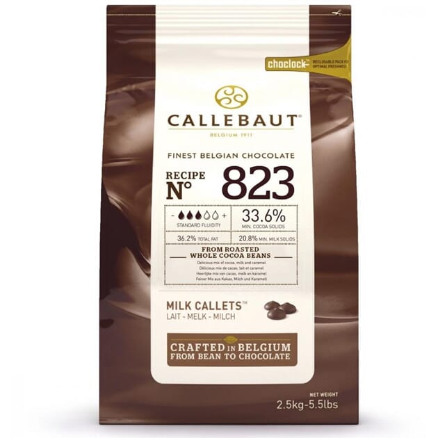 Callebaut 2,5kg lys sjokolade 823