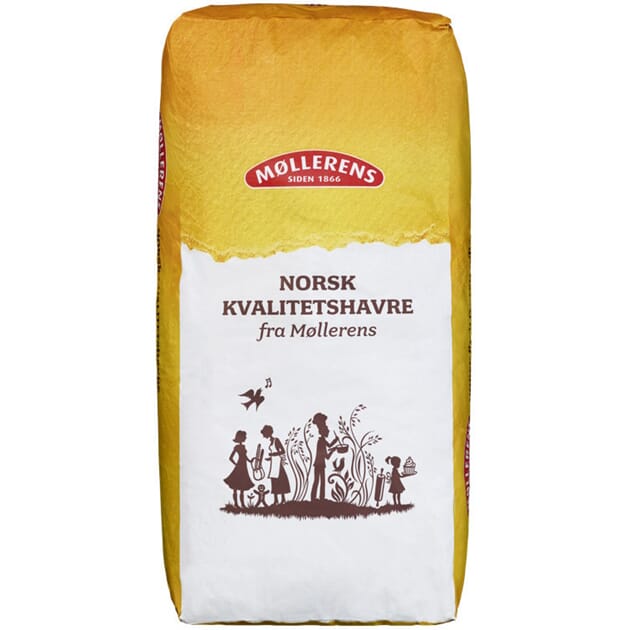 Havregryn lettkokt sekk 25kg