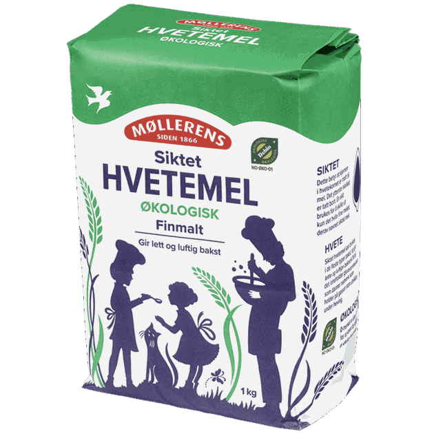 Hvetemel øk siktet finmalt 1kg