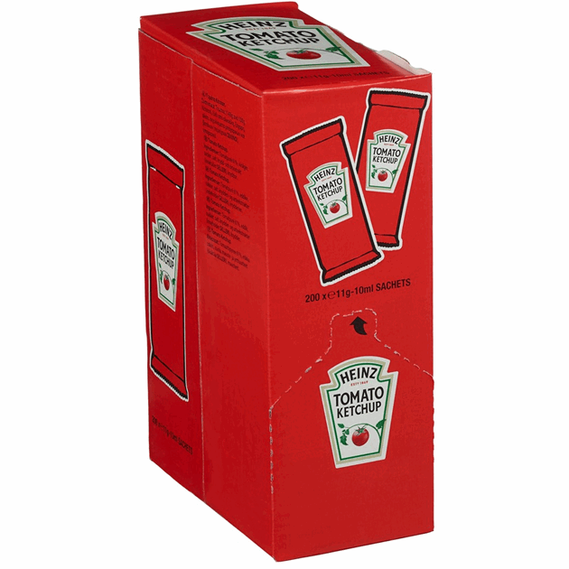 Ketchup kuvert heinz 200x11g