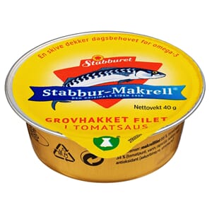 Stabburet makrell grov porsjon 35x40g