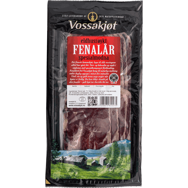 Vossakjøt fenalår skåret 100g