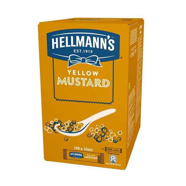 Hellmanns sennep kuvert 198x10ml