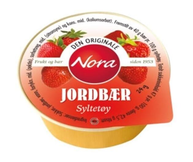 Jordbærsyltetøy kuvert 80x24g
