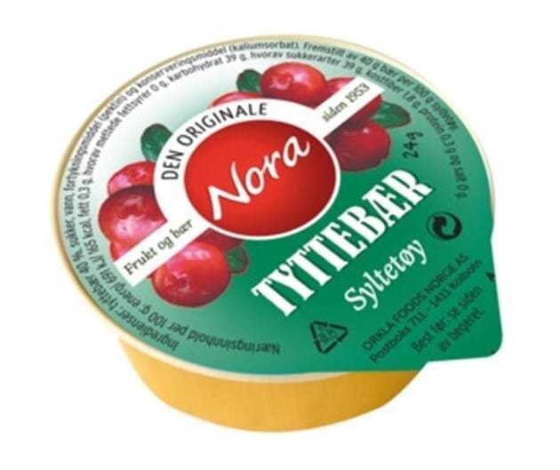 Tyttebærsylt kuvert 80x24g