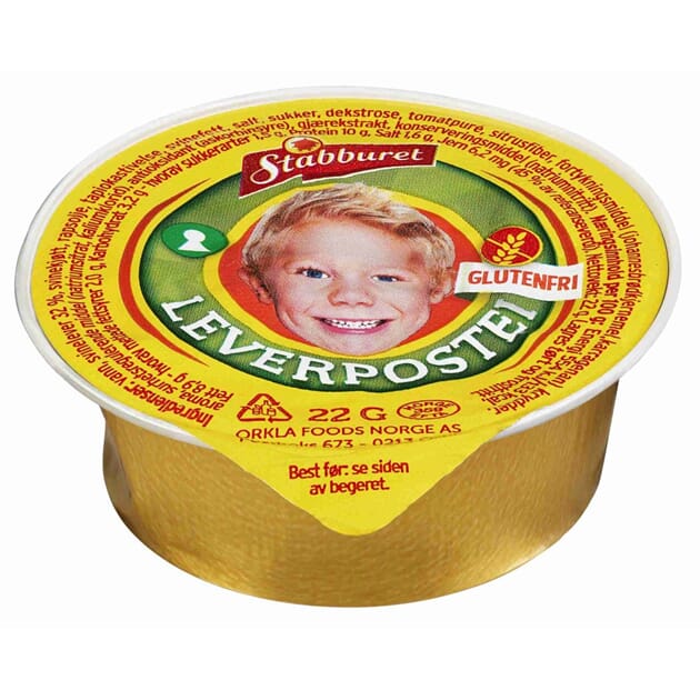 Leverpostei glutenfri kuvert 22g