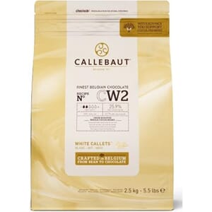 Callebaut Sjokolade Hvit 2,5kg