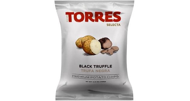 Chips torres, sort trøffel 40 gram