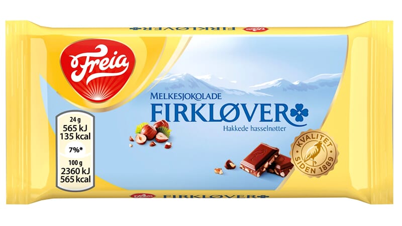 Firkløver sjokolade pris