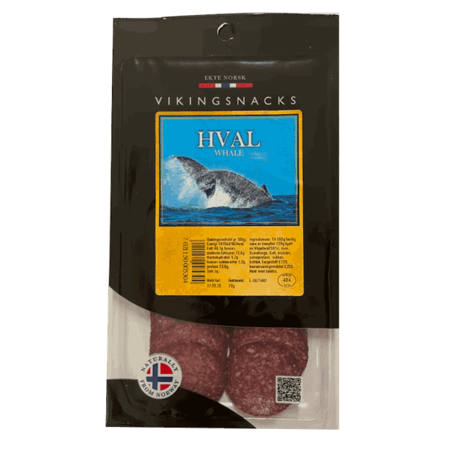 Vikingsnacks hvalpølse bx 70g