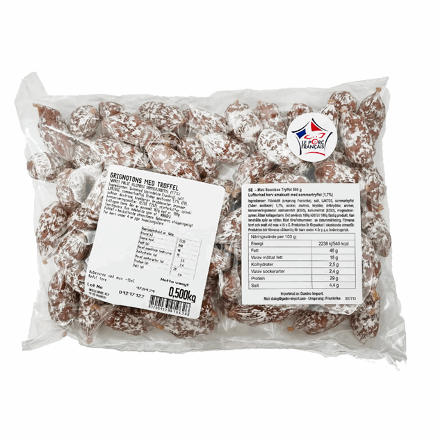 Mini saucisse trøffel 500g