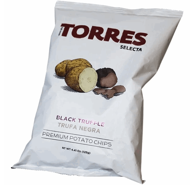 Chips torres sort trøffel 125g
