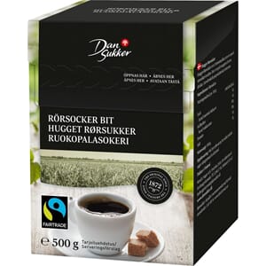 Råsukkerbit Brun Fairtrade 10*500g