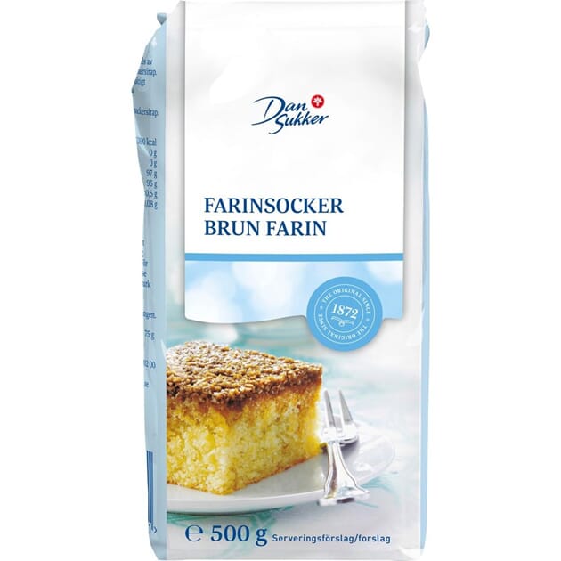 Farin brun 500g