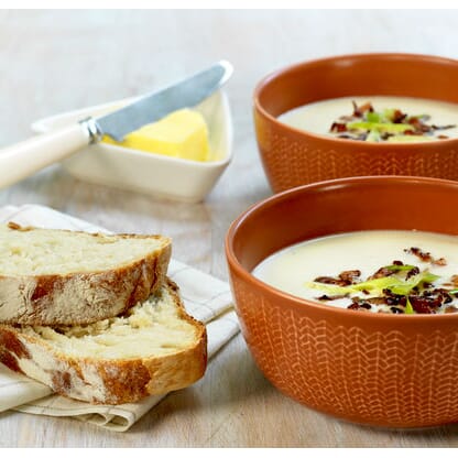 Oppskrift: Blomkålsuppe med bacon