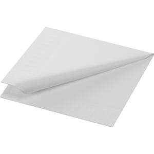 Serviett 3 lag 24cm hvit 250stk