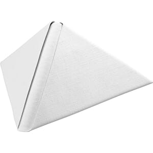 Serviett dunilin 40cm hvit 45stk