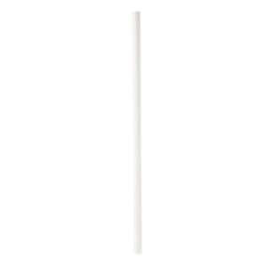 Sugerør papir 8x230mm hvit 100stk